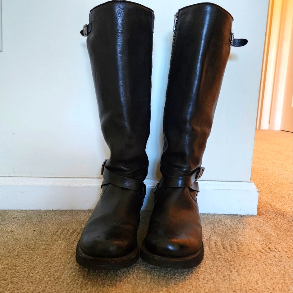 Frye Veronica Harness mid-calf boot. Size 7.5. Good used condition.